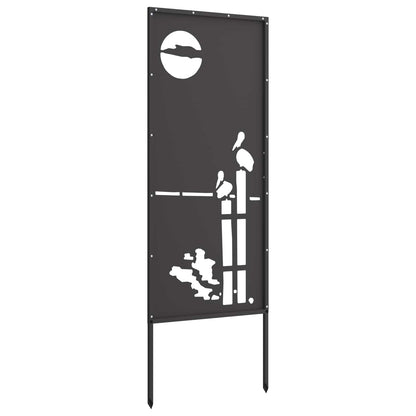 Schermo per privacy in giardino Traforo Nero 50 x 140 cm | homemem39