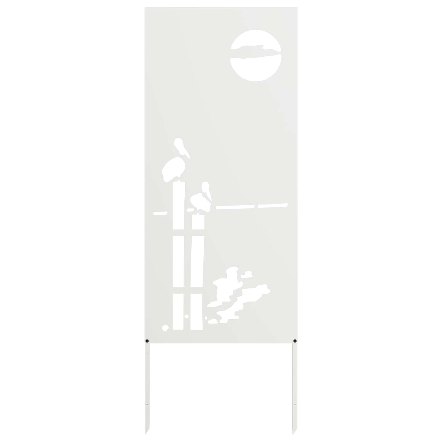 Schermo per privacy in giardino Traforo Bianco 50 x 140 cm