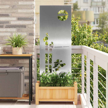 Schermo per privacy in giardino Traforo Argento 50 x 140 cm