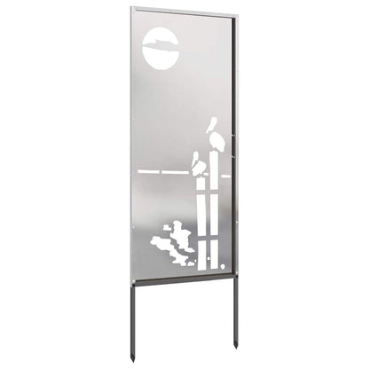 Schermo per privacy in giardino Traforo Argento 50 x 140 cm