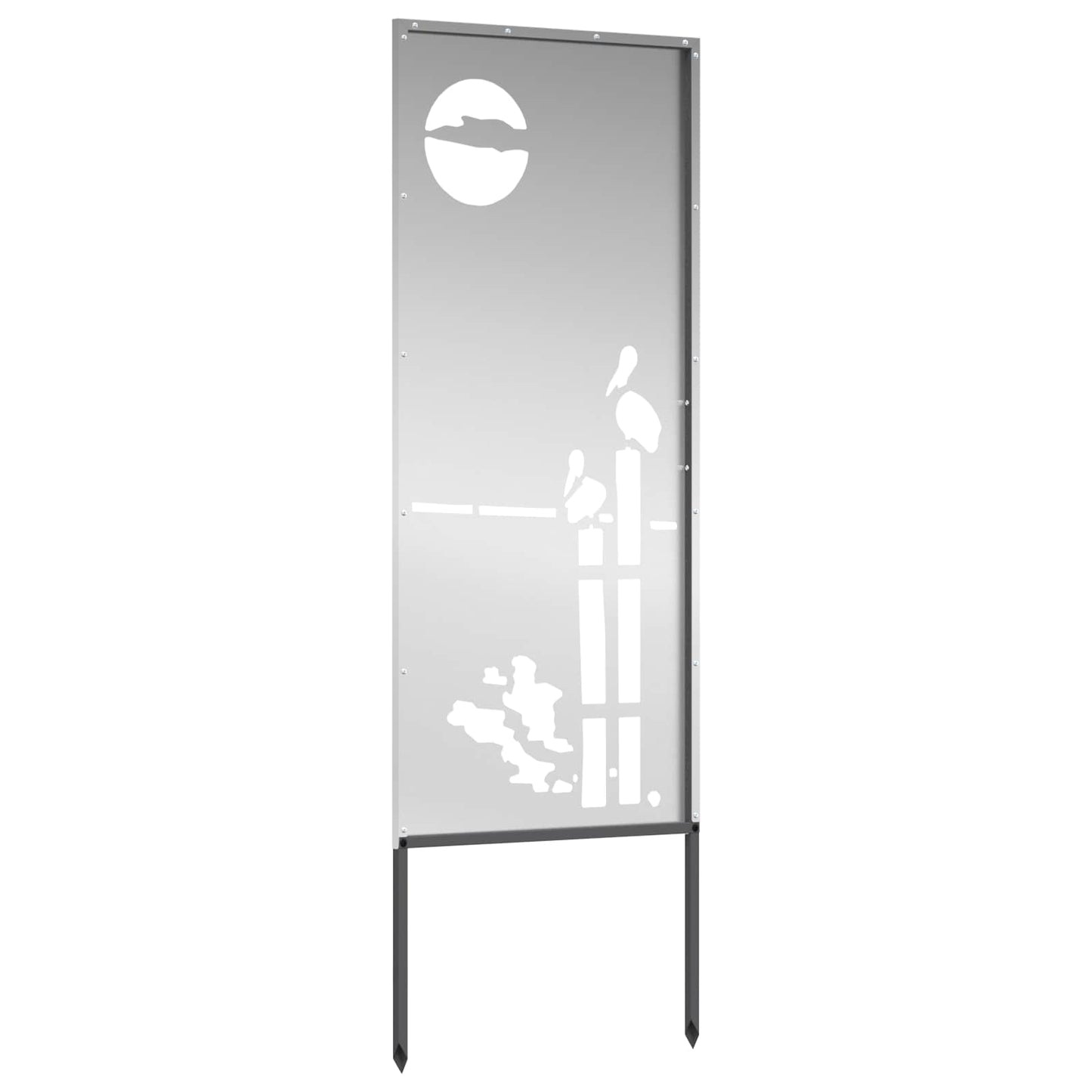 Schermo per privacy in giardino Traforo Argento 50 x 140 cm