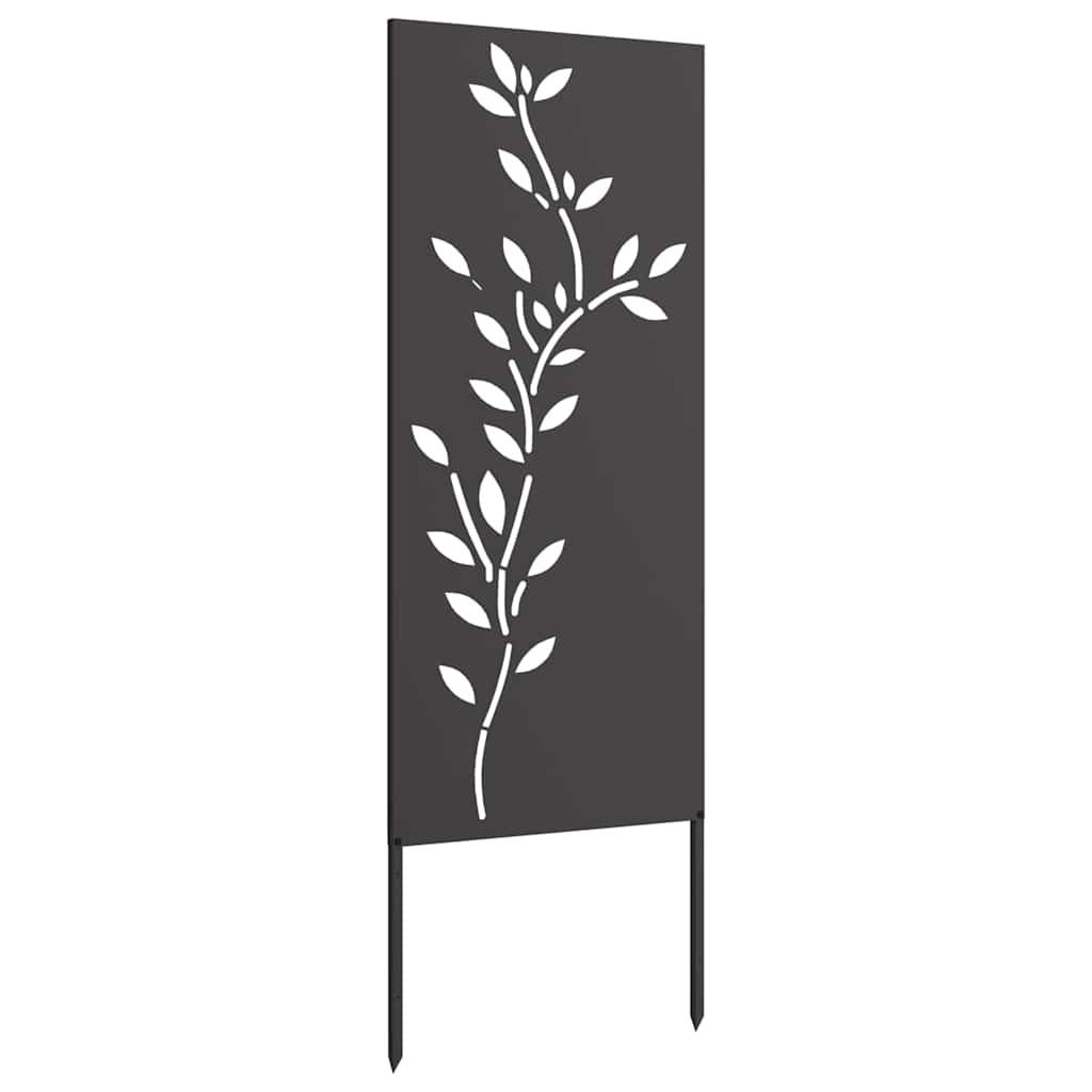 Schermo per privacy in giardino Floreale Nero 50 x 140 cm
