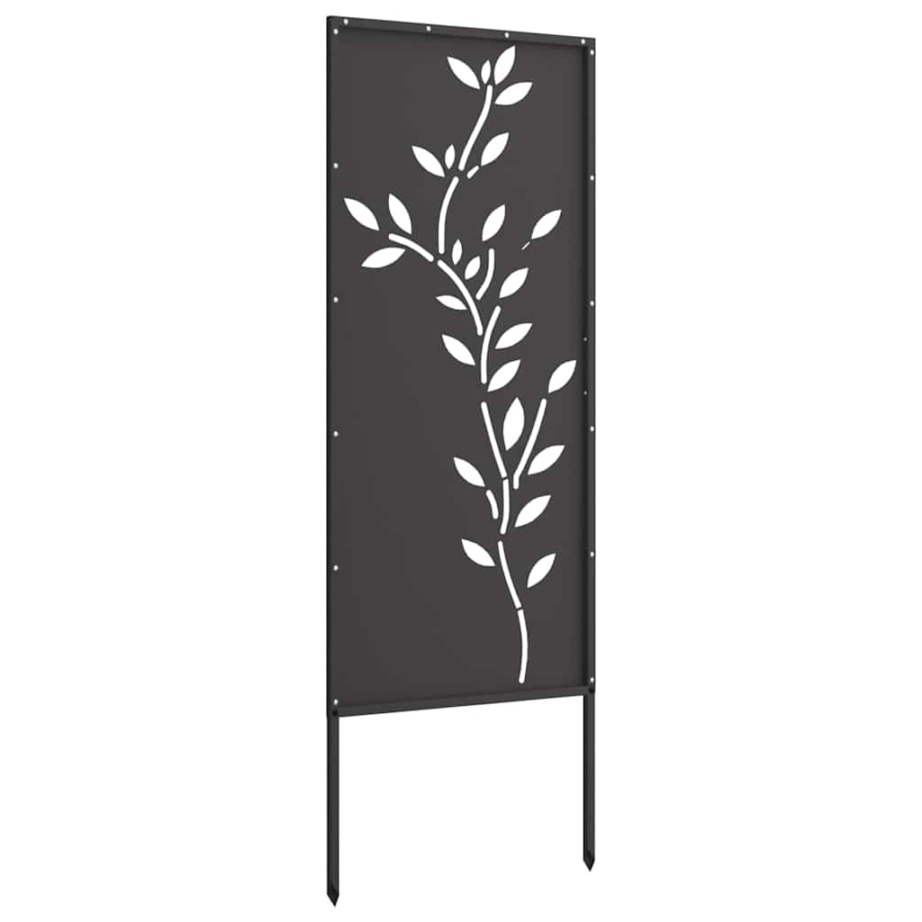 Schermo per privacy in giardino Floreale Nero 50 x 140 cm