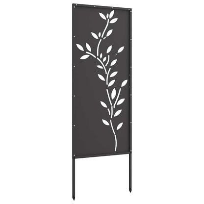 Schermo per privacy in giardino Floreale Nero 50 x 140 cm