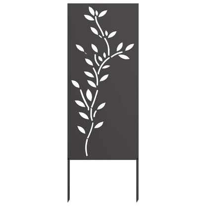 Schermo per privacy in giardino Floreale Nero 50 x 140 cm