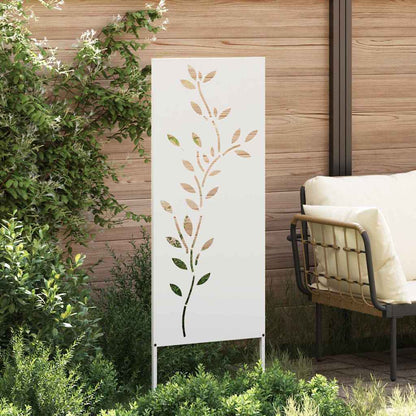 Schermo per privacy in giardino Floreale Bianco 50 x 140 cm