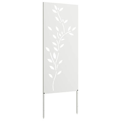Schermo per privacy in giardino Floreale Bianco 50 x 140 cm