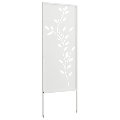 Schermo per privacy in giardino Floreale Bianco 50 x 140 cm