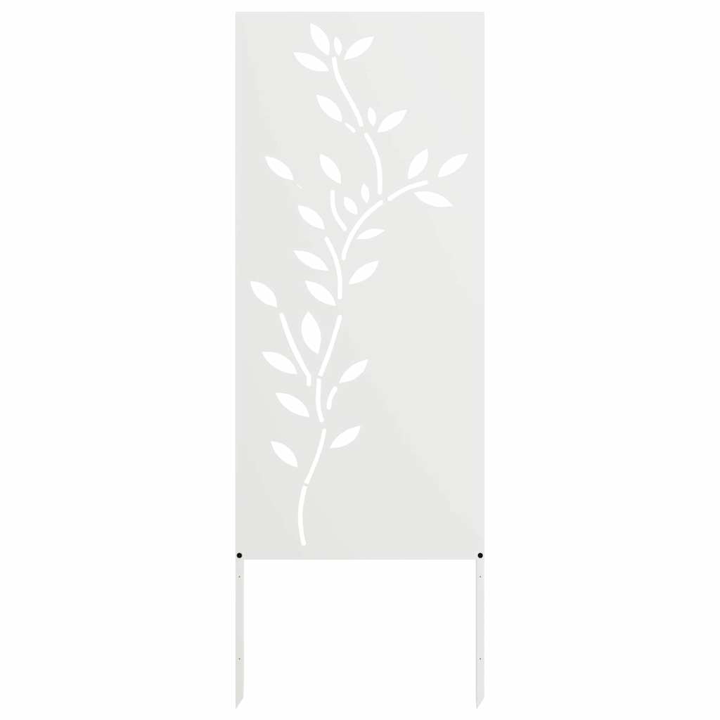 Schermo per privacy in giardino Floreale Bianco 50 x 140 cm