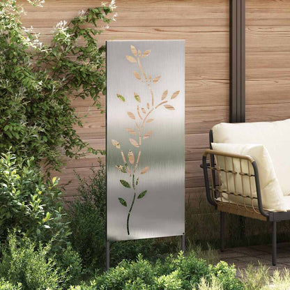 Schermo per privacy in giardino Floreale Argento 50 x 140 cm