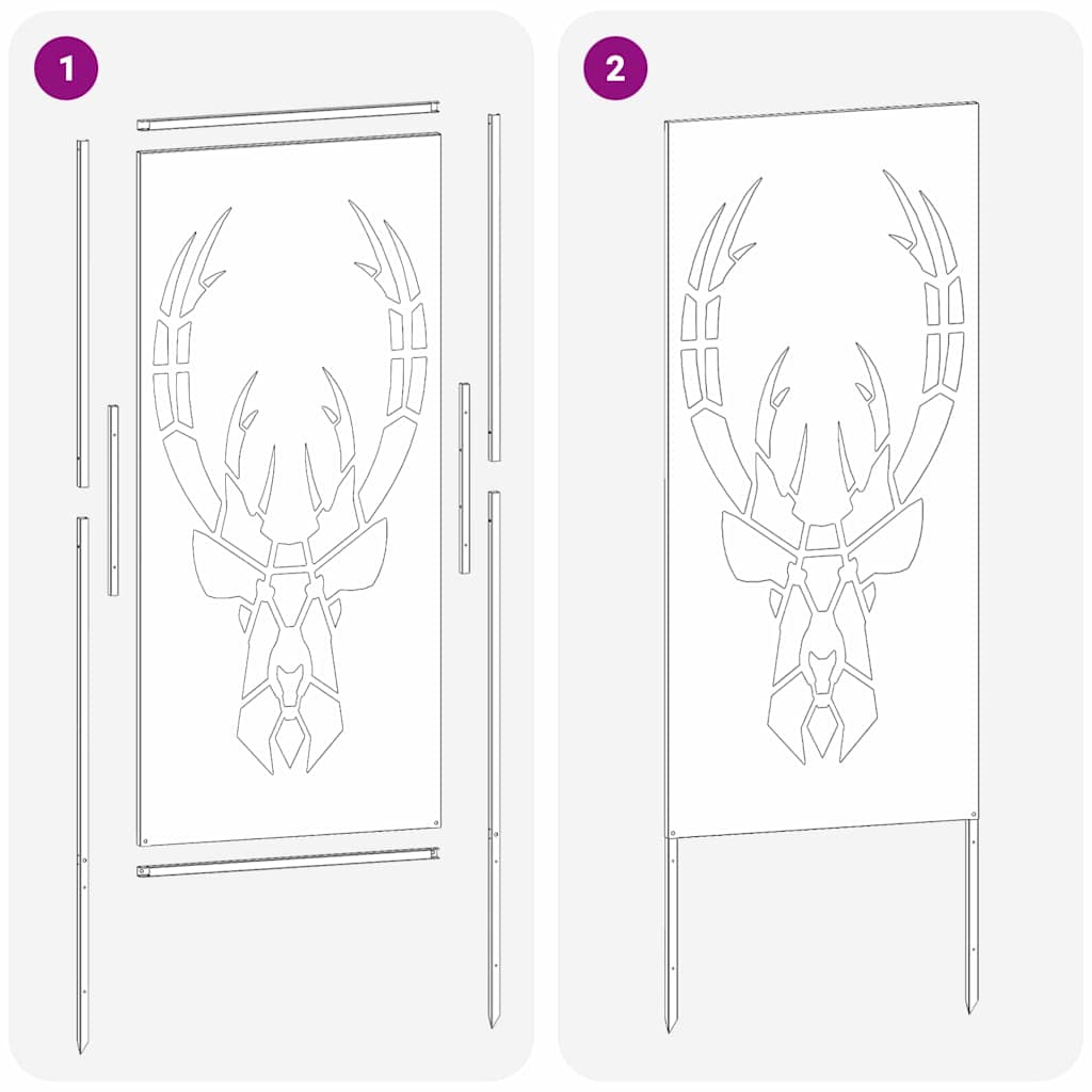 Schermo per privacy in giardino Bianco 50 x 140 cm