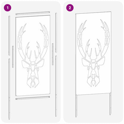 Schermo per privacy in giardino Bianco 50 x 140 cm