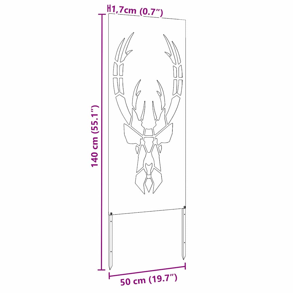 Schermo per privacy in giardino Argento 50 x 140 cm