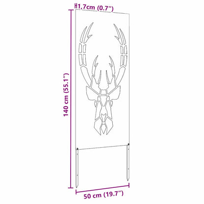 Schermo per privacy in giardino Argento 50 x 140 cm