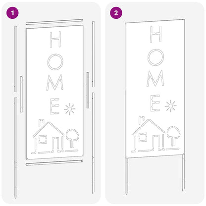 Schermo per privacy in giardino Traforo Argento 50 x 140 cm