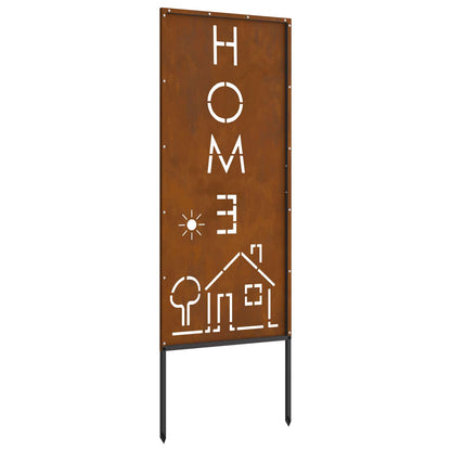 Schermo per privacy in giardino Traforo Ruggine 50 x 140 cm