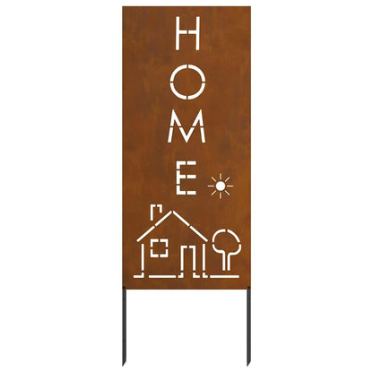 Schermo per privacy in giardino Traforo Ruggine 50 x 140 cm