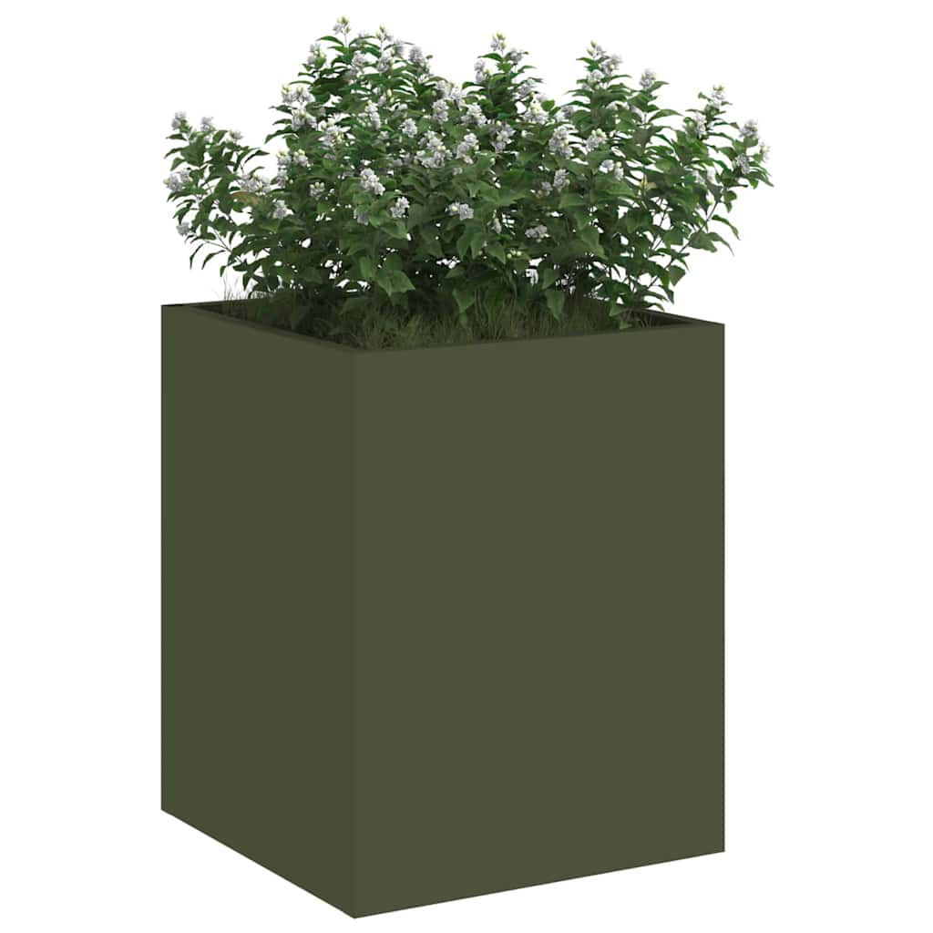 Vaso da giardino Verde oliva 32 x 32 x 40 cm