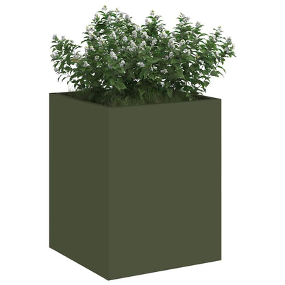 Vaso da giardino Verde oliva 32 x 32 x 40 cm