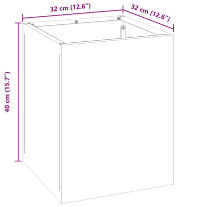 Vaso da giardino Acciaio inossidabile 32 x 32 x 40 cm | homemem39