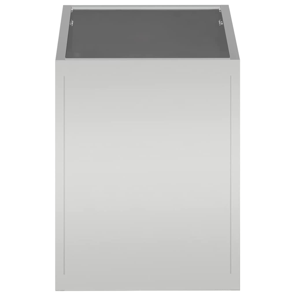 Vaso da giardino Acciaio zincato 50 x 32 x 40 cm