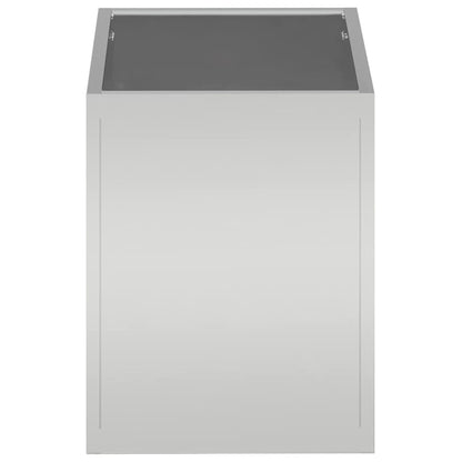 Vaso da giardino Acciaio zincato 50 x 32 x 40 cm