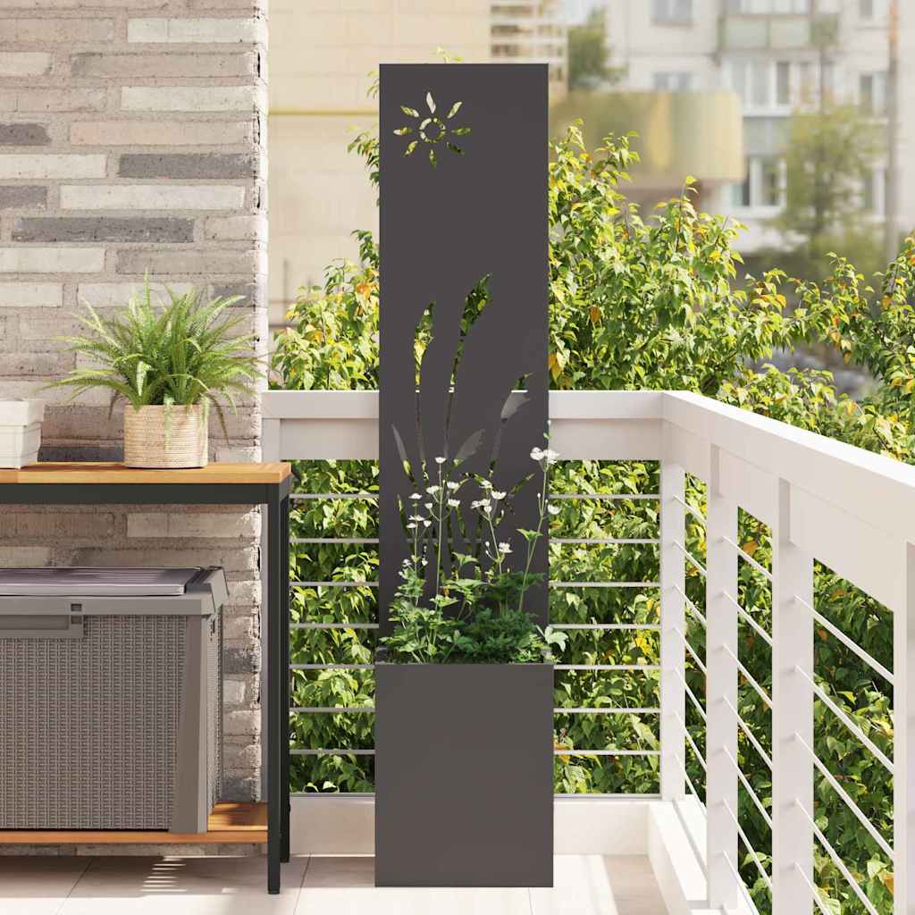Schermo per privacy in giardino Traforo Nero 32 x 150 cm