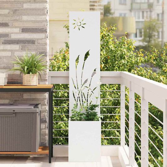 Schermo per privacy in giardino Traforo Bianco 32 x 140 cm