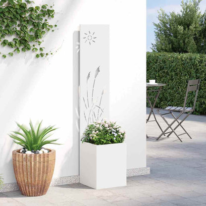 Schermo per privacy in giardino Traforo Bianco 32 x 140 cm