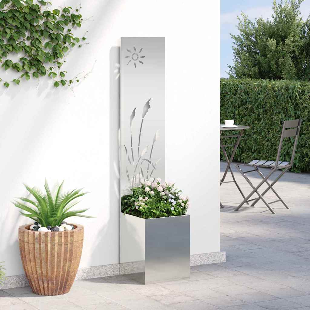 Schermo per privacy in giardino Traforo Argento 32 x 150 cm | homemem39