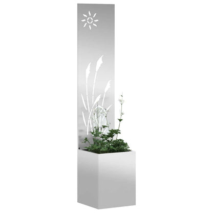Schermo per privacy in giardino Traforo Argento 32 x 140 cm