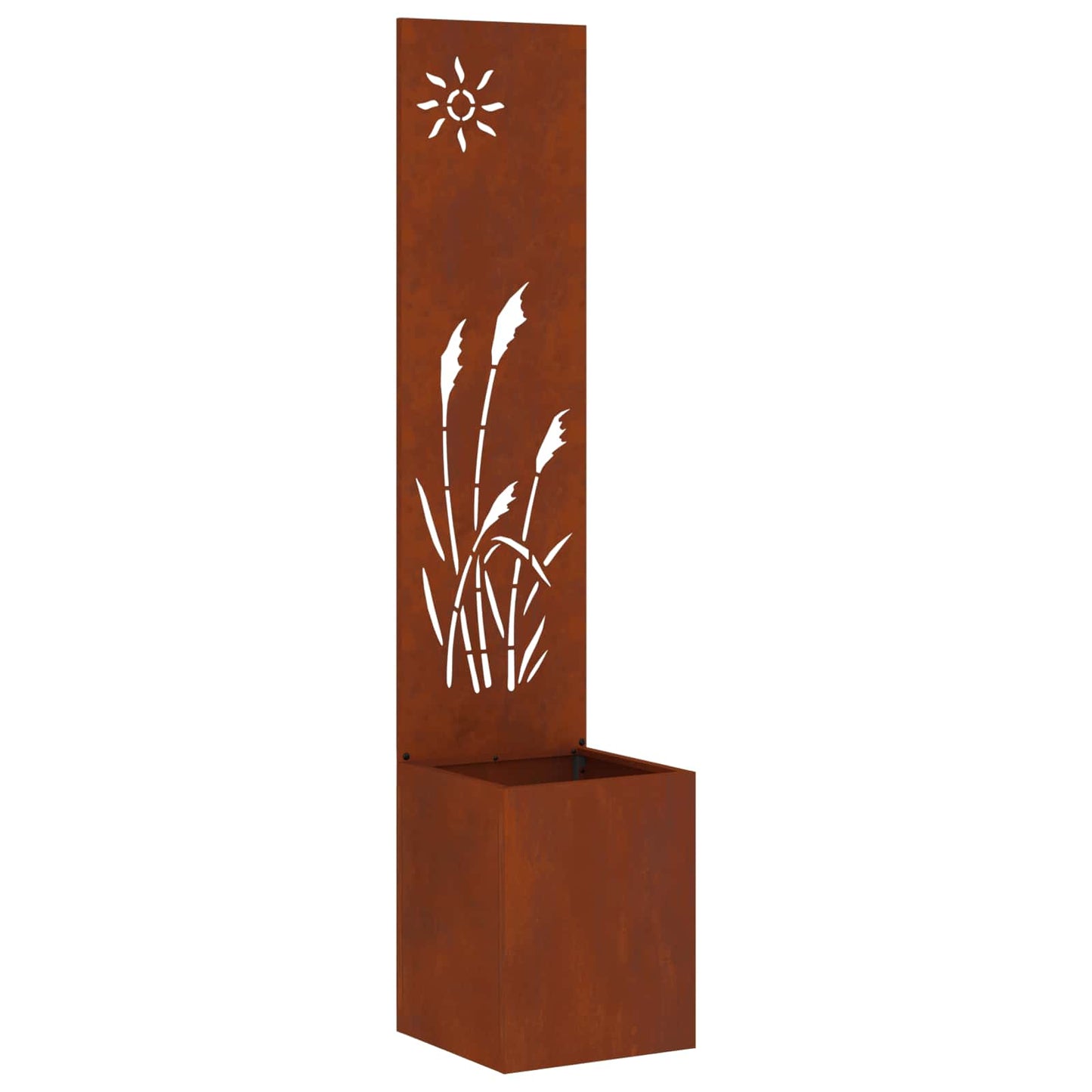 Schermo per privacy in giardino Traforo Ruggine 32 x 140 cm