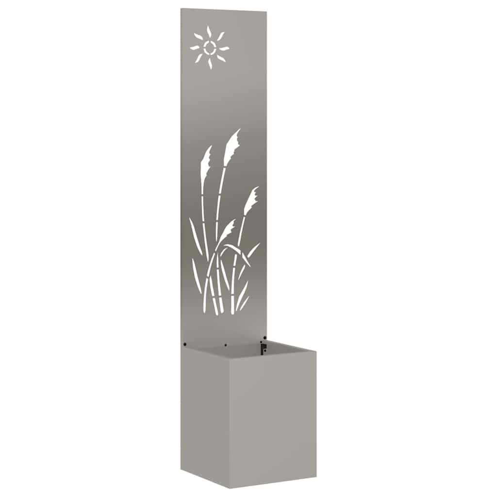 Schermo per privacy in giardino Traforo Ruggine 32 x 140 cm