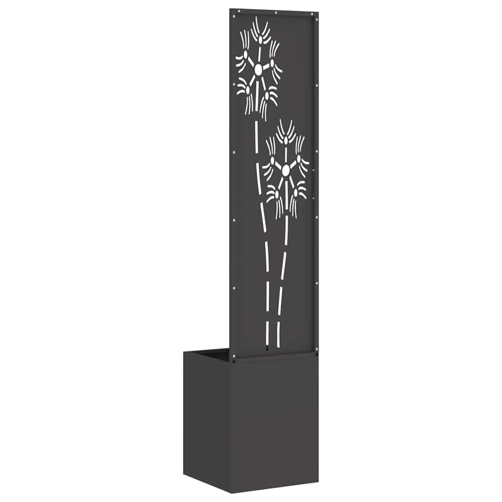 Schermo per privacy in giardino Floreale Nero 32 x 150 cm