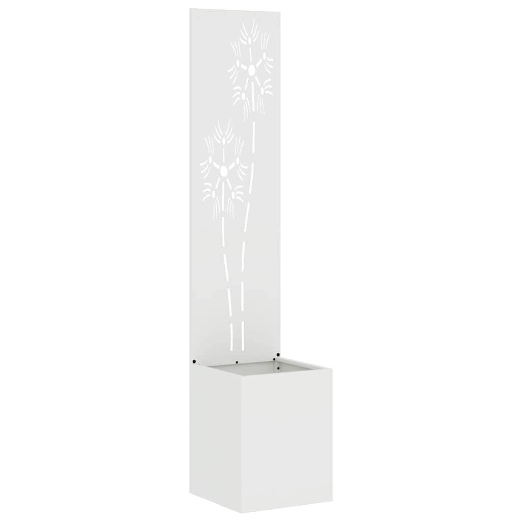 Schermo per privacy in giardino Floreale Bianco 32 x 150 cm