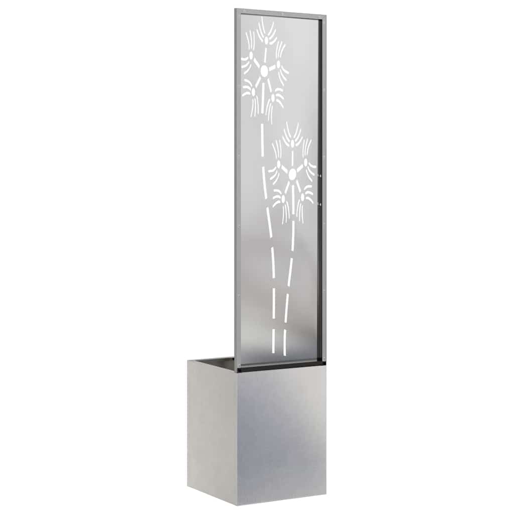 Schermo per privacy in giardino Floreale Argento 32 x 150 cm
