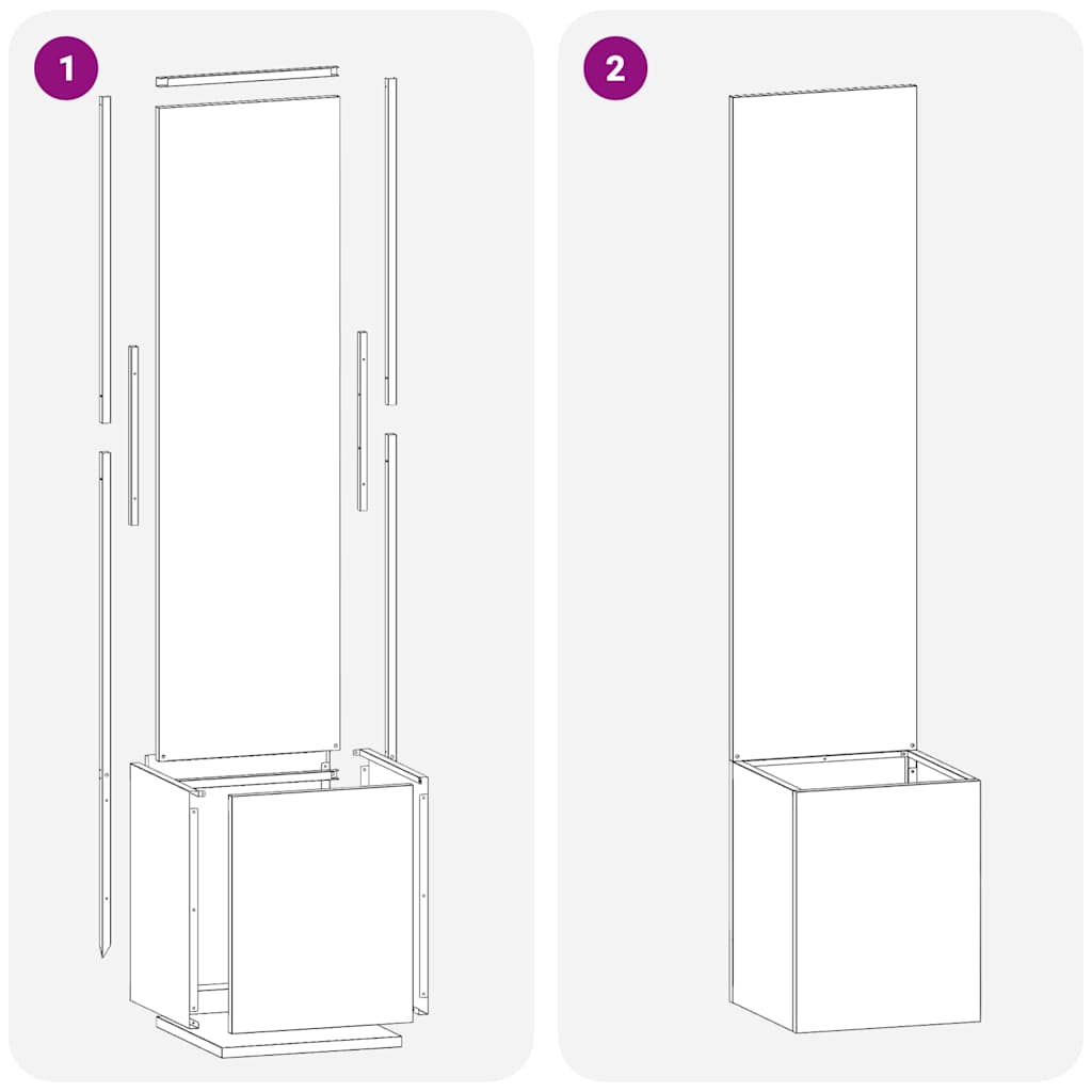 Schermo per privacy in giardino Traforo Bianco 32 x 140 cm