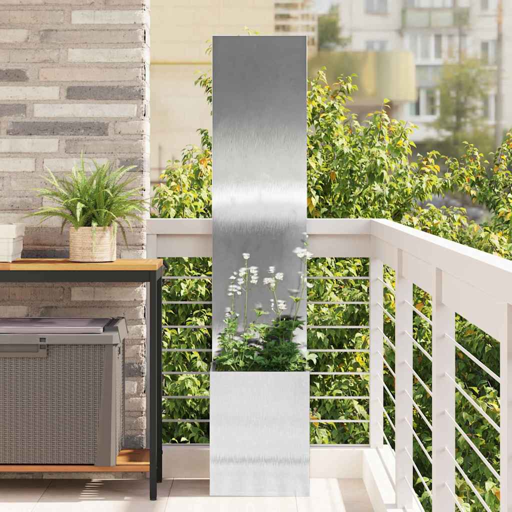 Schermo per privacy in giardino Traforo Argento 32 x 150 cm