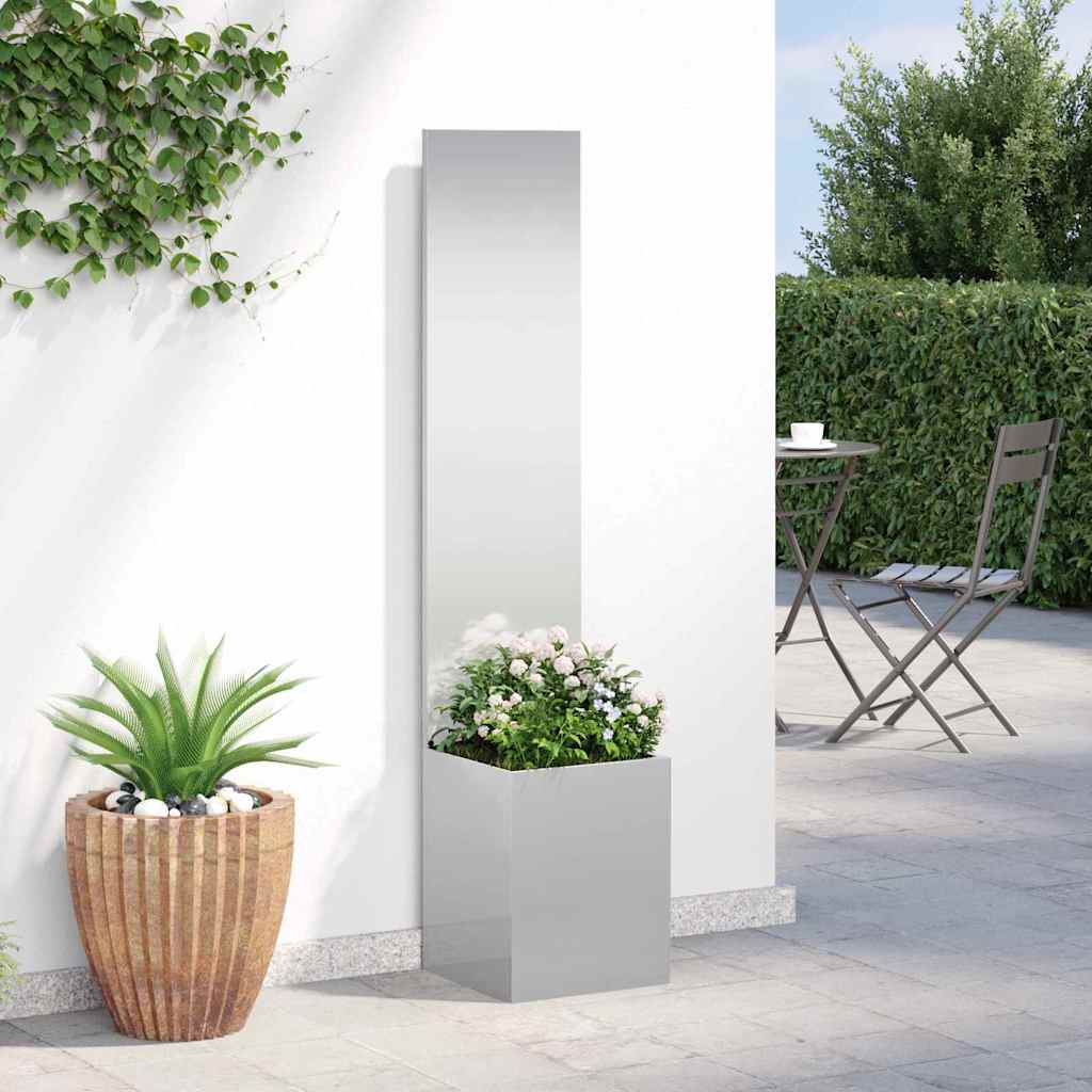 Schermo per privacy in giardino Traforo Argento 32 x 140 cm
