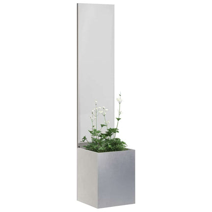 Schermo per privacy in giardino Traforo Argento 32 x 140 cm