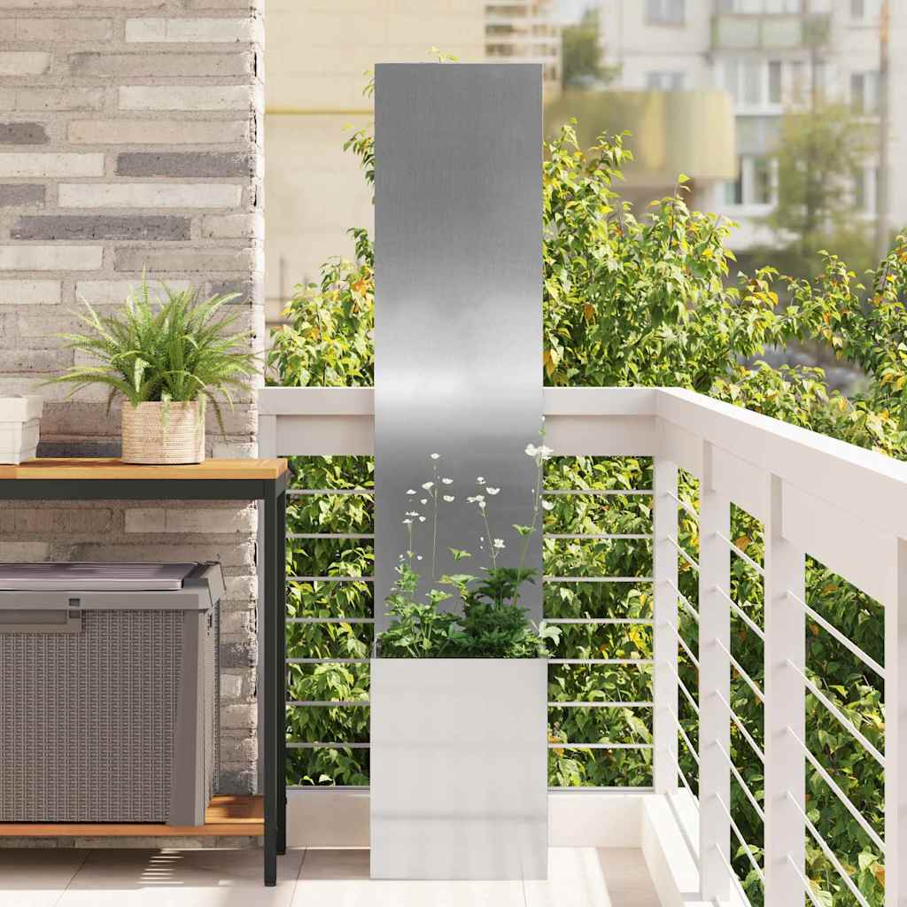 Schermo per privacy in giardino Traforo Argento 32 x 150 cm | homemem39