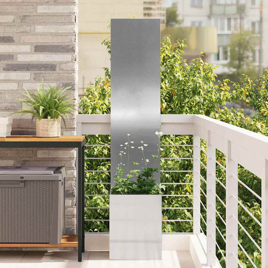 Schermo per privacy in giardino Traforo Argento 32 x 150 cm | homemem39