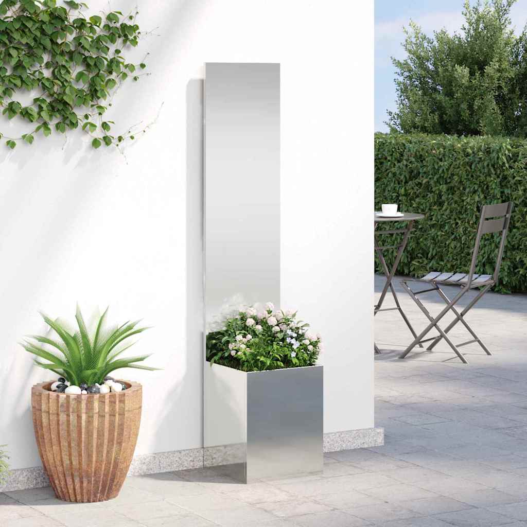 Schermo per privacy in giardino Traforo Argento 32 x 150 cm | homemem39