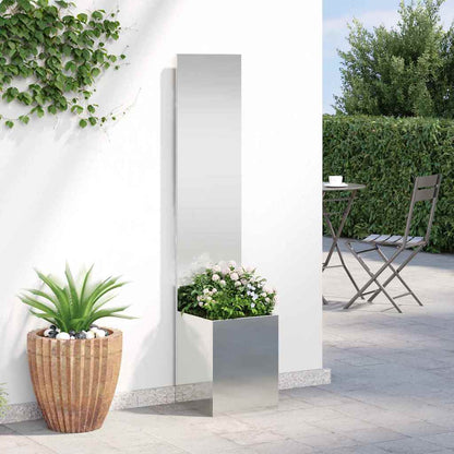 Schermo per privacy in giardino Traforo Argento 32 x 150 cm | homemem39