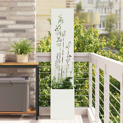 Schermo per privacy in giardino Floreale Bianco 32 x 150 cm