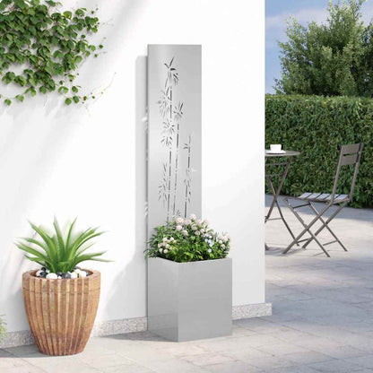 Schermo per privacy in giardino Floreale Argento 32 x 140 cm