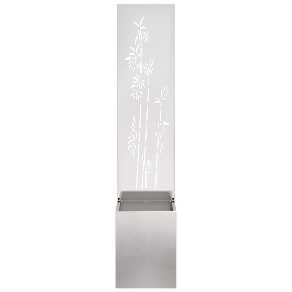 Schermo per privacy in giardino Floreale Argento 32 x 140 cm