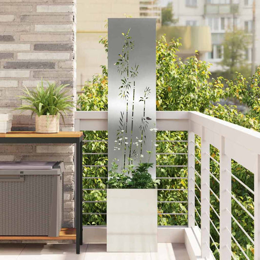 Schermo per privacy in giardino Floreale Argento 32 x 150 cm