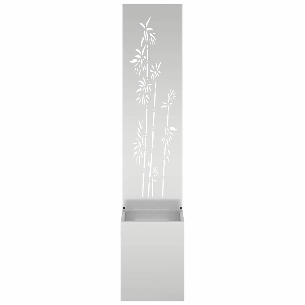 Schermo per privacy in giardino Floreale Argento 32 x 140 cm