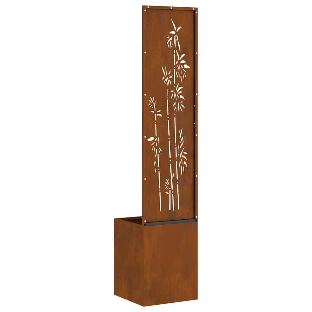 Schermo per privacy in giardino Floreale Ruggine 32 x 140 cm